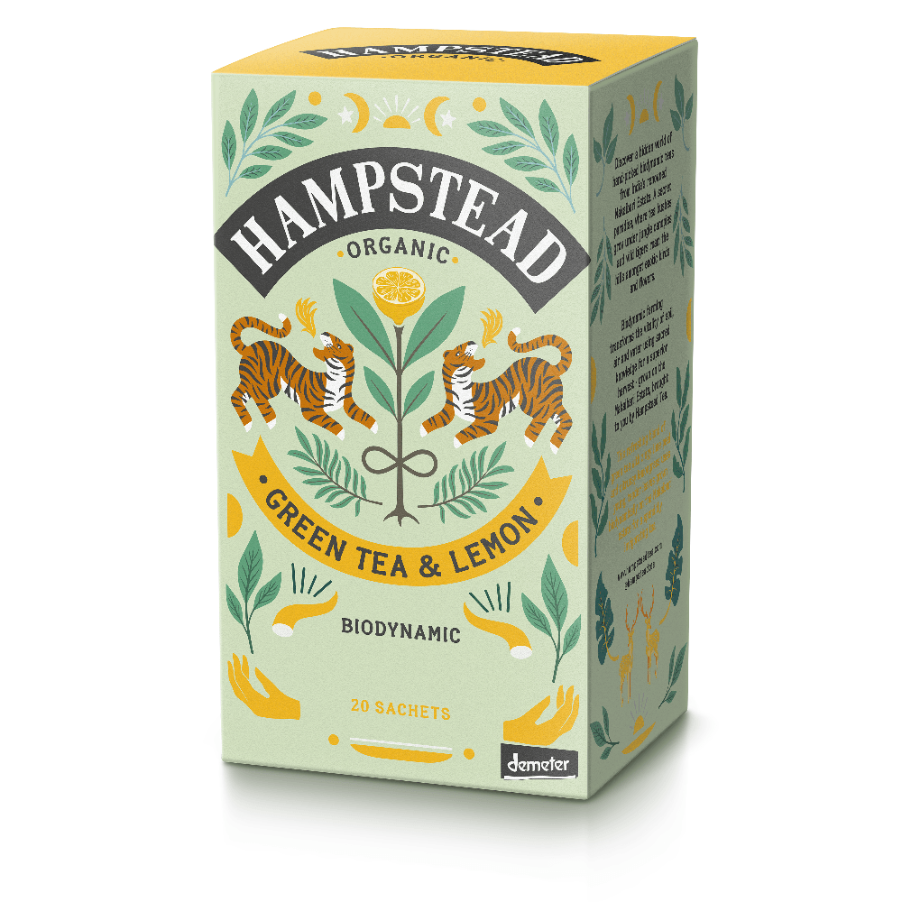 Green tea Lemon økologisk te Hampstead - Lev Logisk