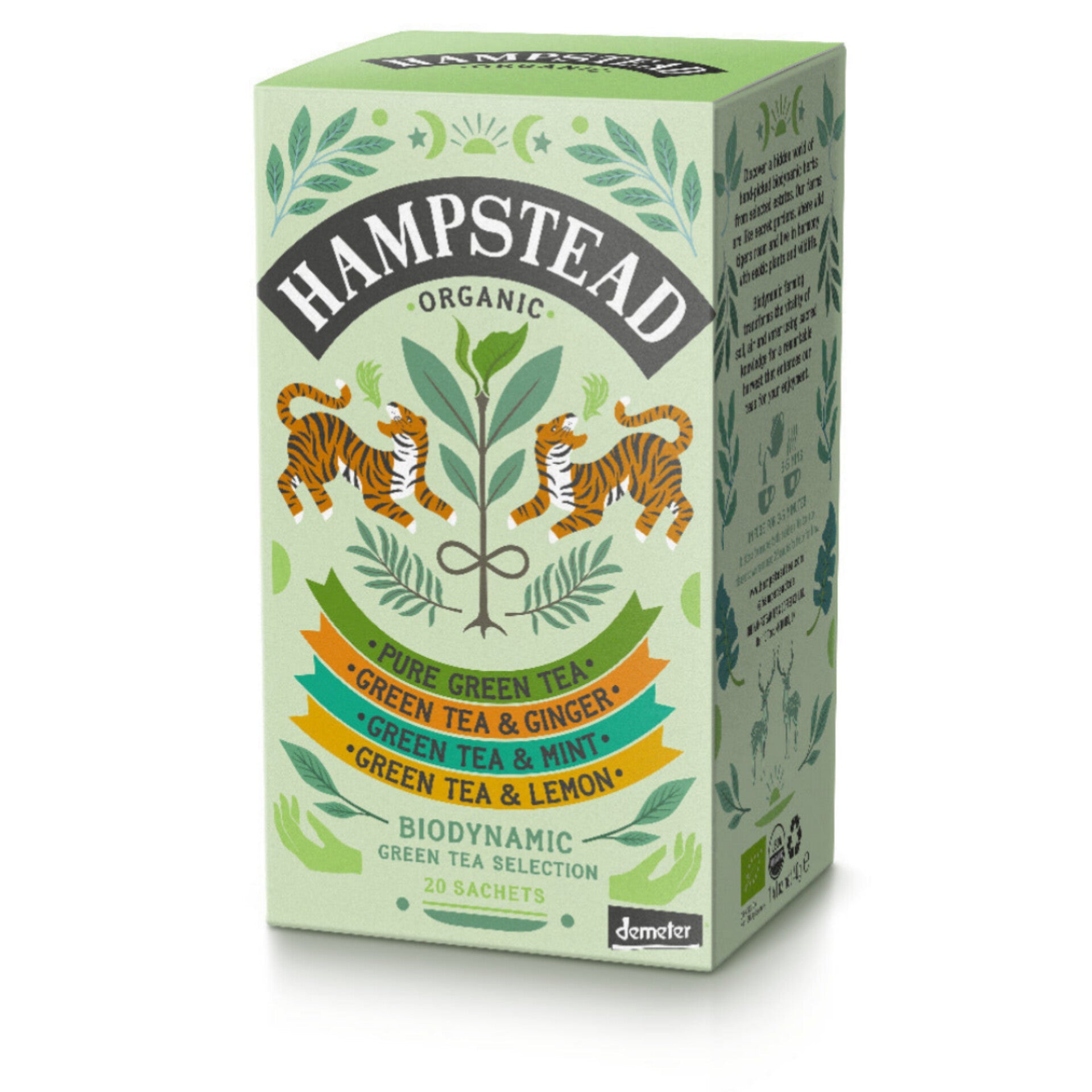 Green tea variasjonpakke økologisk te Hampstead - Lev Logisk