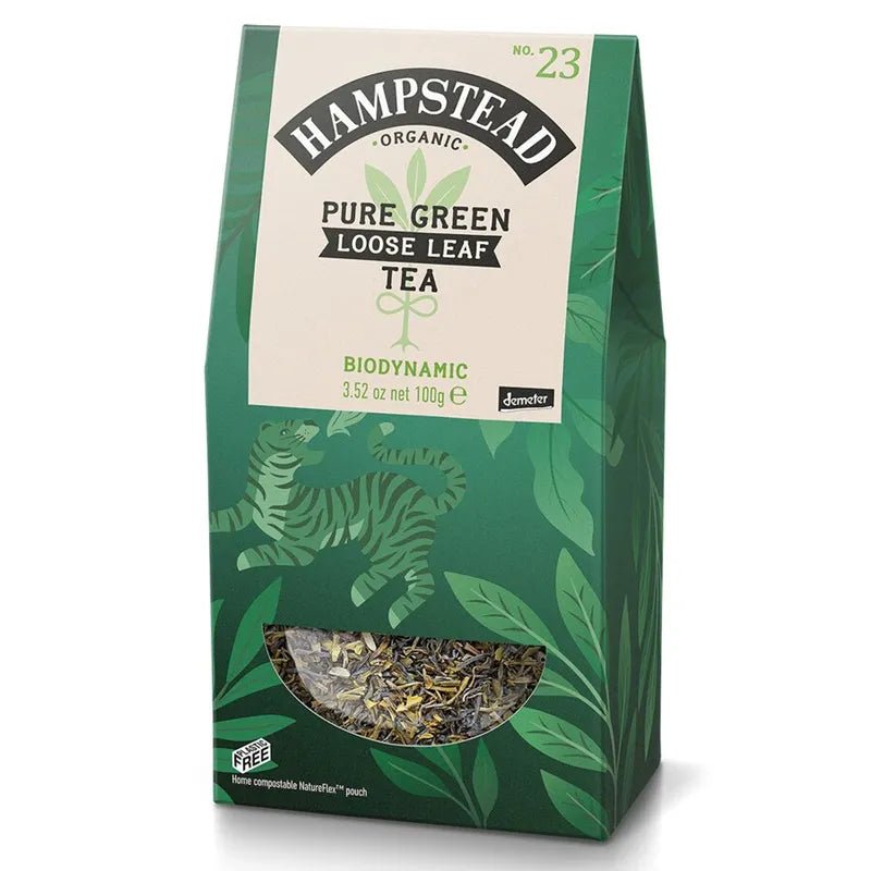 Hampstead Tea økologisk pure green tea løsvekt fra Lev Logisk