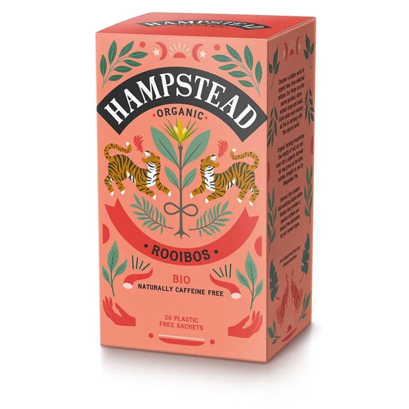 Hampstead Tea økologisk rooibos te 20 poser fra Lev Logisk