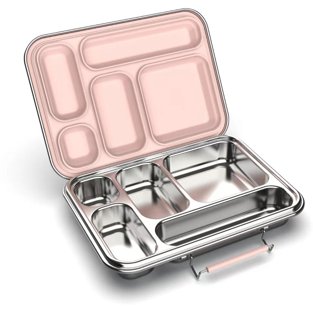 Haps matboks i rustfritt stål og silikon - Blush - Lev Logisk
