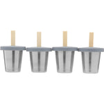 Haps MINI ispinneformer i rustfritt stål 4 - pk - velg farge - Lev Logisk