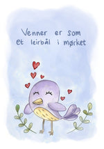 Hjertelys kort illustrert av Anne Cathrine Rosendahl - Velg motiv - fra Lev Logisk