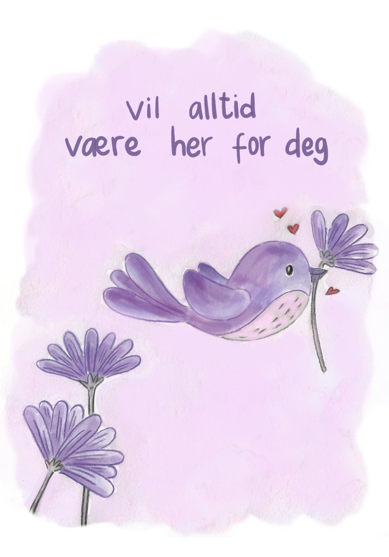 Hjertelys kort illustrert av Anne Cathrine Rosendahl - Velg motiv - fra Lev Logisk