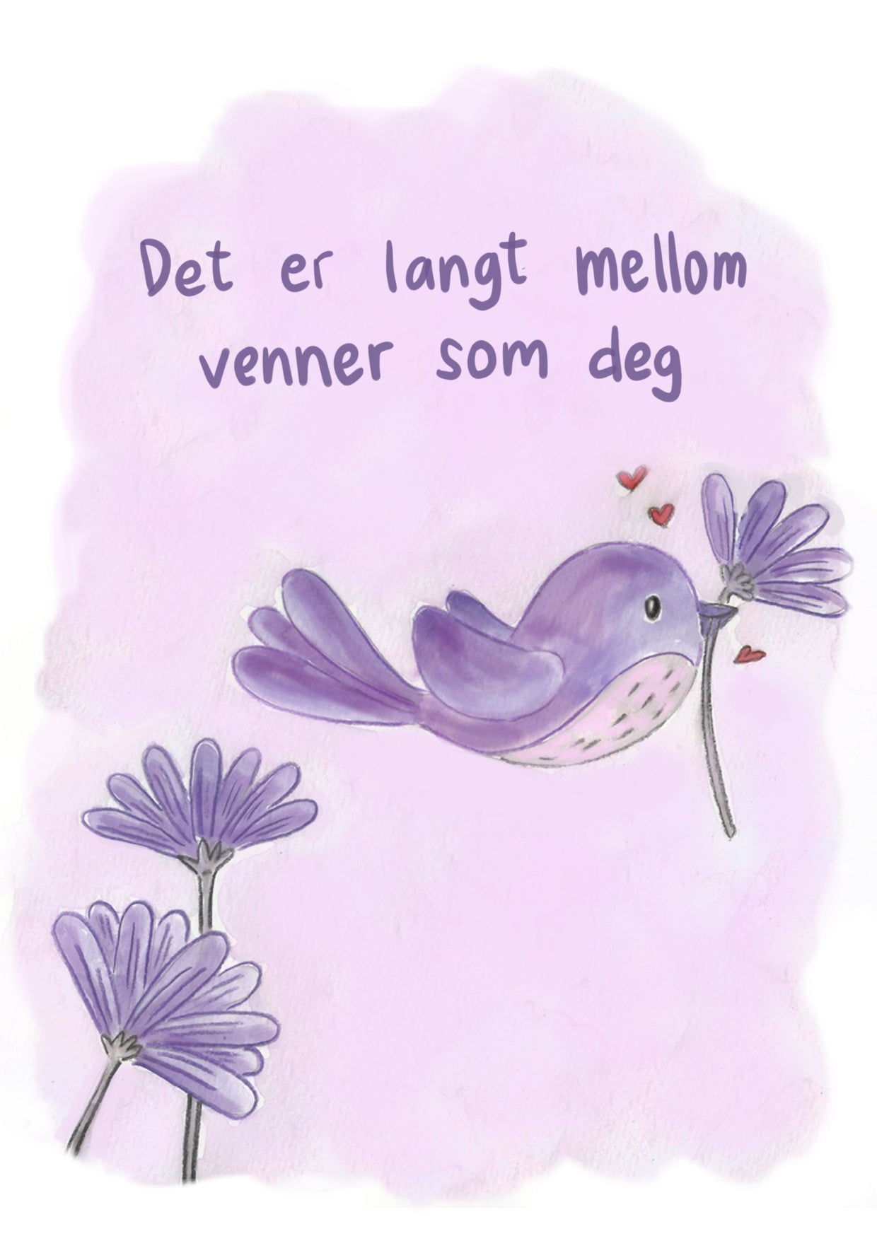 Hjertelys kort illustrert av Anne Cathrine Rosendahl - Velg motiv - fra Lev Logisk