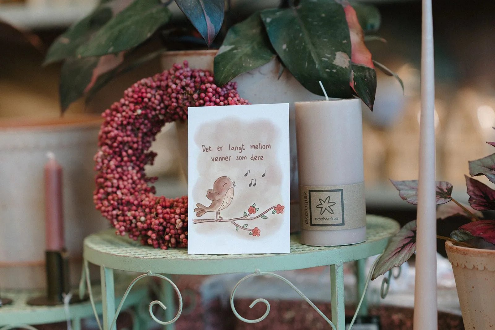 Hjertelys kort illustrert av Anne Cathrine Rosendahl - Velg motiv - fra Lev Logisk