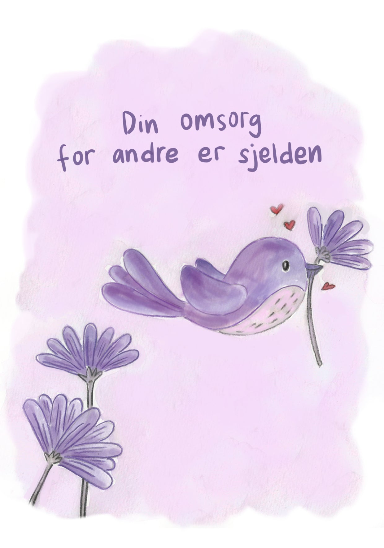 Hjertelys kort illustrert av Anne Cathrine Rosendahl - Velg motiv - fra Lev Logisk