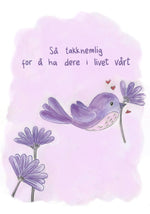 Hjertelys kort illustrert av Anne Cathrine Rosendahl - Velg motiv - fra Lev Logisk
