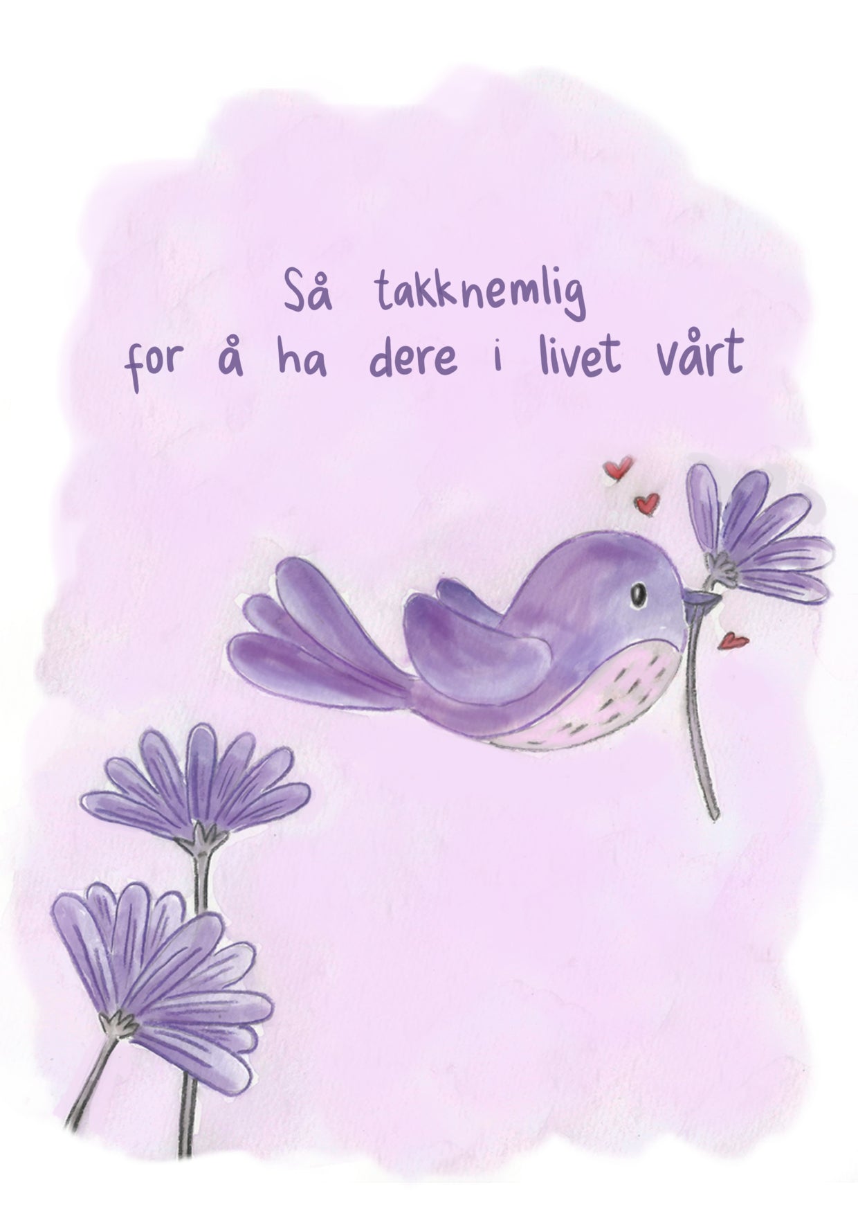 Hjertelys kort illustrert av Anne Cathrine Rosendahl - Velg motiv - fra Lev Logisk