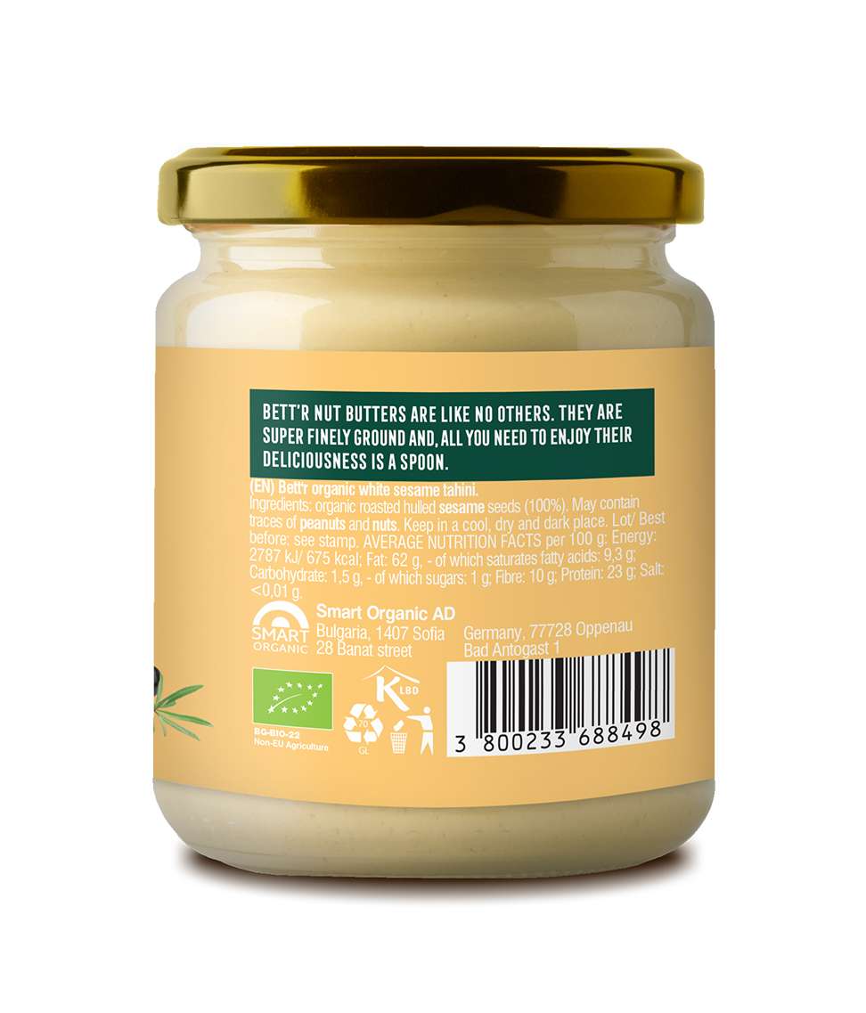 Hvit økologisk tahini 250g fra Lev Logisk