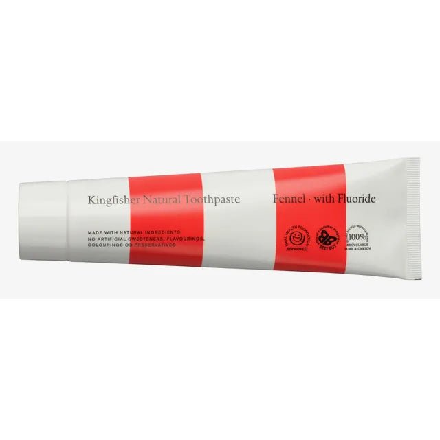 Kingfisher fennikel tannkrem med fluor 100 ml - Lev Logisk