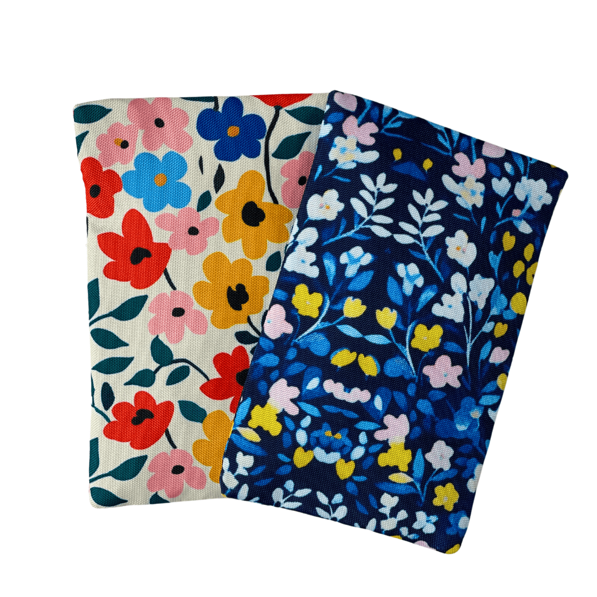 Kjøleelement i stoffpose 2 pk - Blomsterprint - fra Lev Logisk