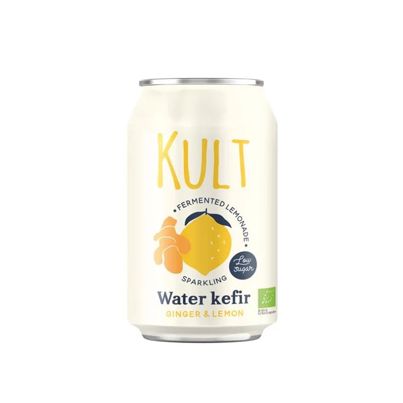 KULT Vannkefir Ingefær & Sitron 0,33 liter - Lev Logisk
