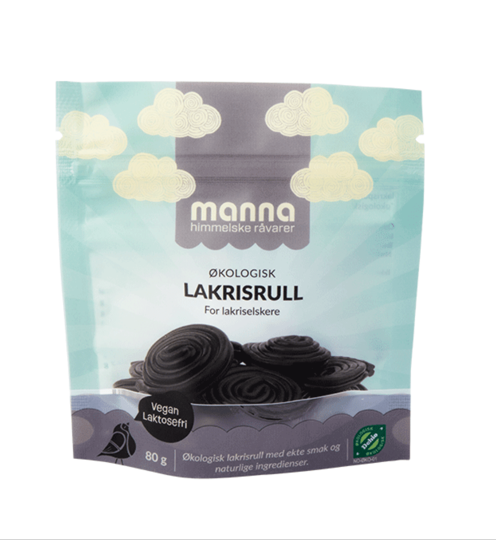Lakrisrull økologisk godteri fra Lev Logisk