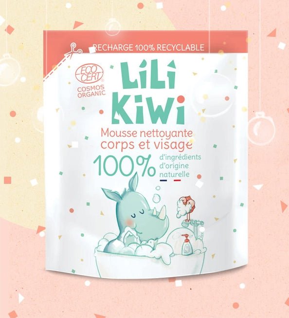 LiliKiwi REFILL skumsåpe til hele kroppen - Jordbær - Lev Logisk