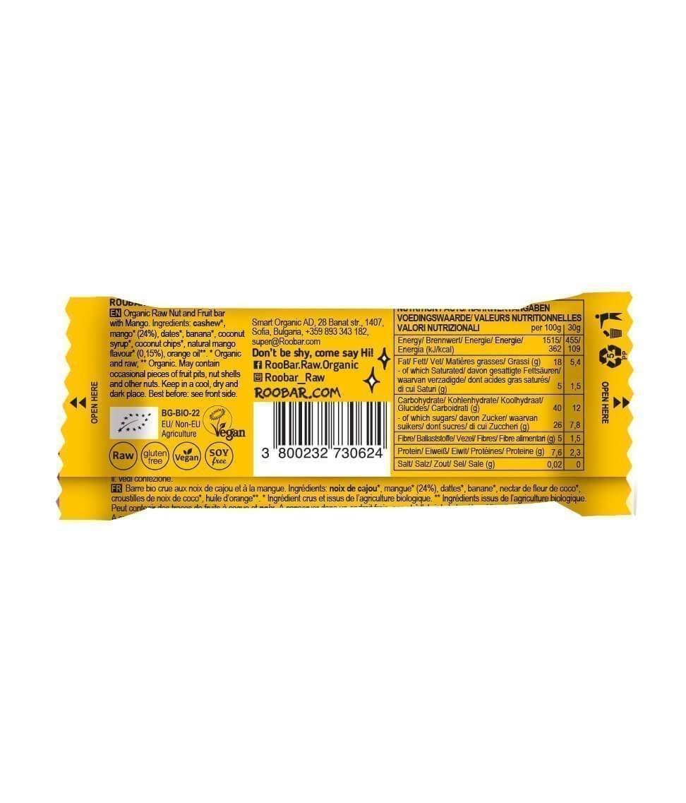 Mango Magic nøttebar 30 g fra Lev Logisk