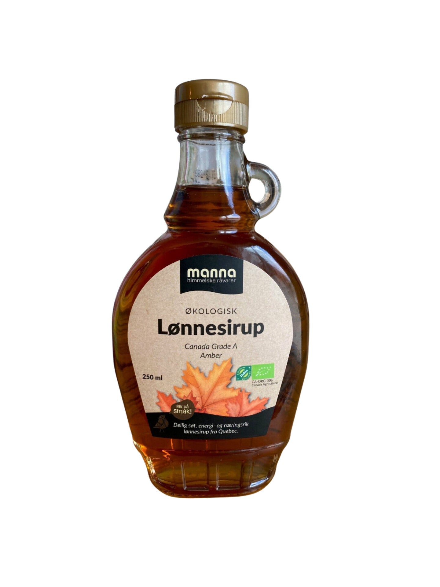 Manna økologisk lønnesirup 250 ml - Lev Logisk