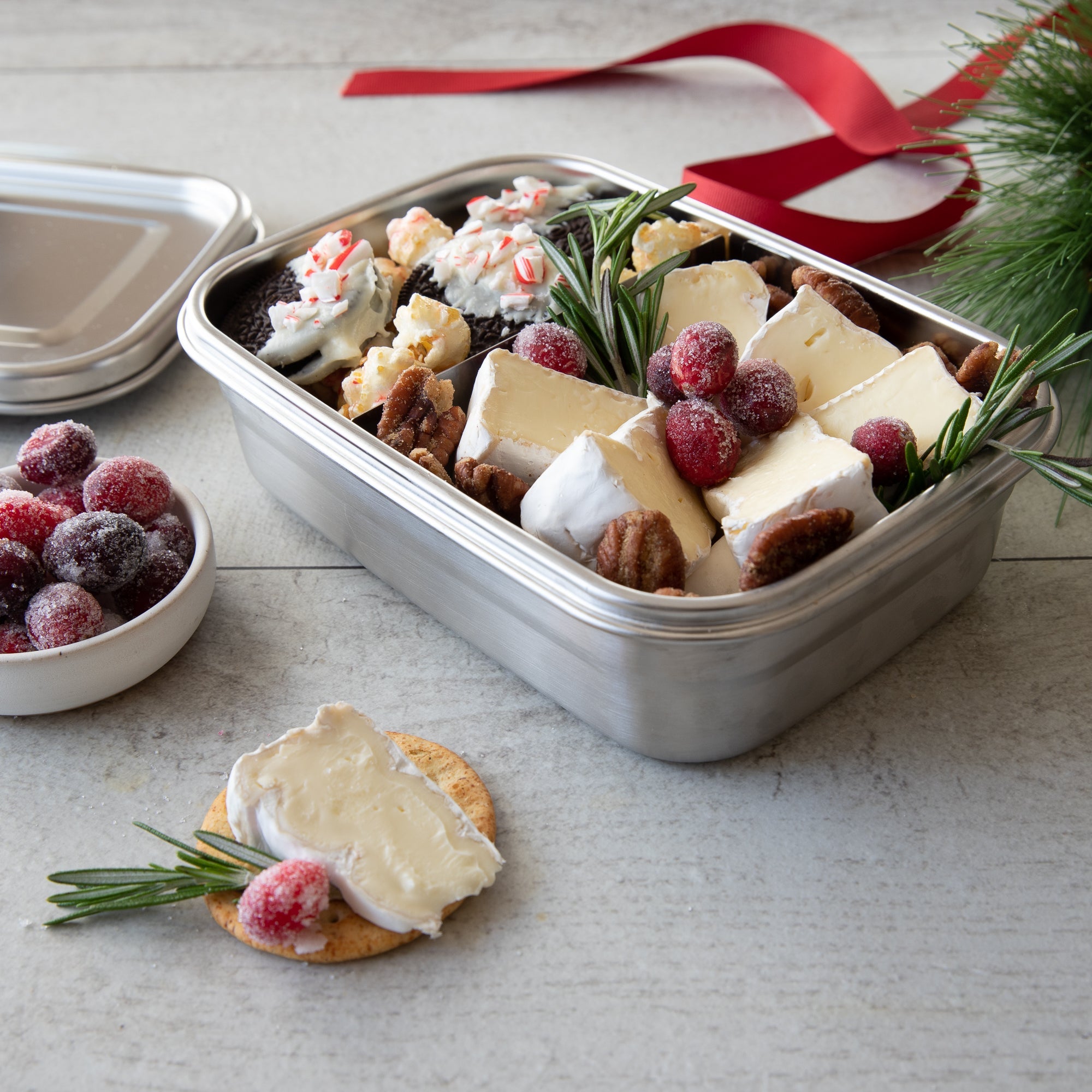 Minimal matboks i rustfritt stål 1260 ml fra Lev Logisk