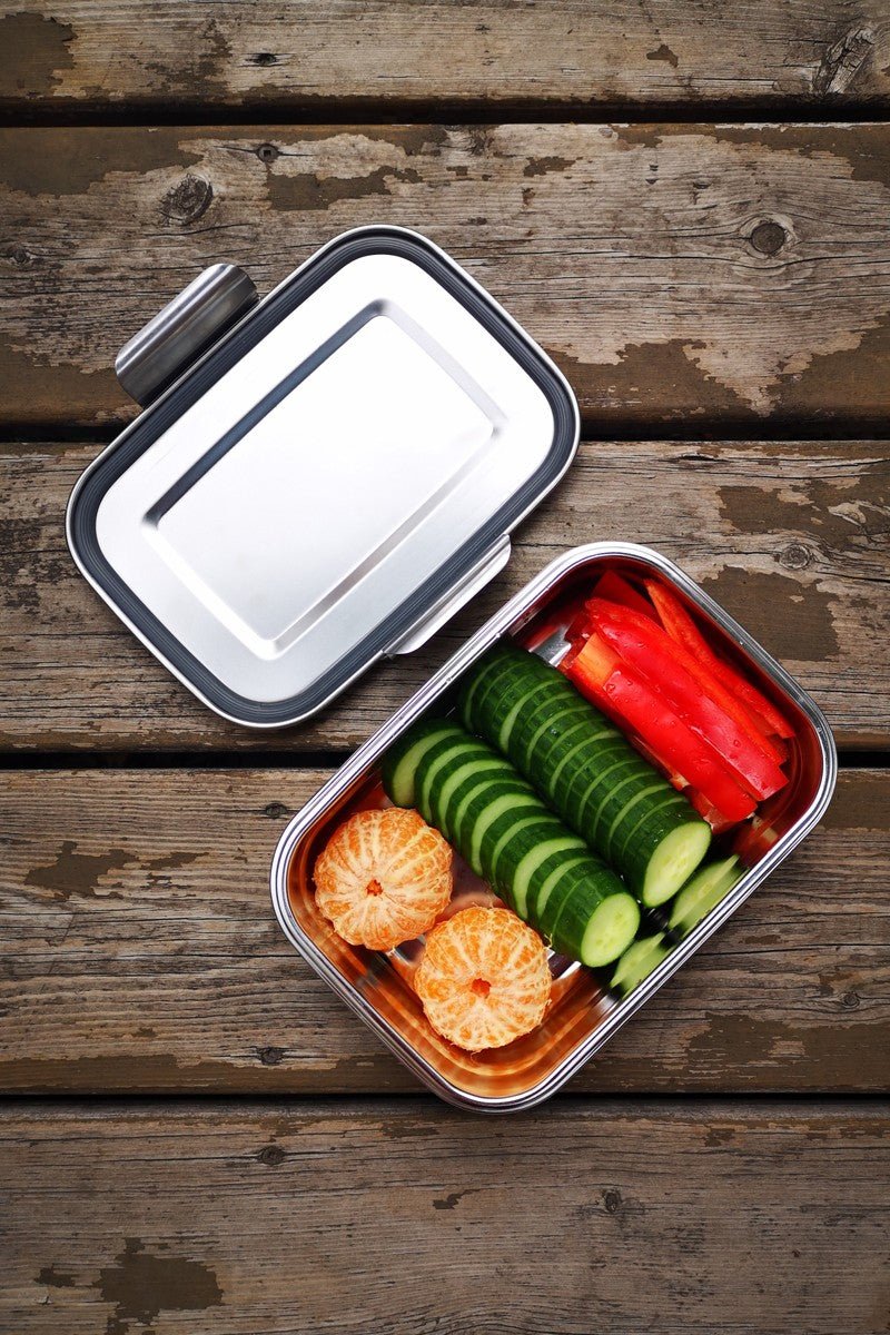 Minimal matboks i rustfritt stål 1260 ml fra Lev Logisk