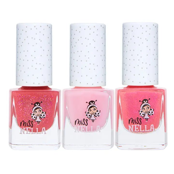 Miss Nella neglelakker 3pk - Glitter attack - Lev Logisk