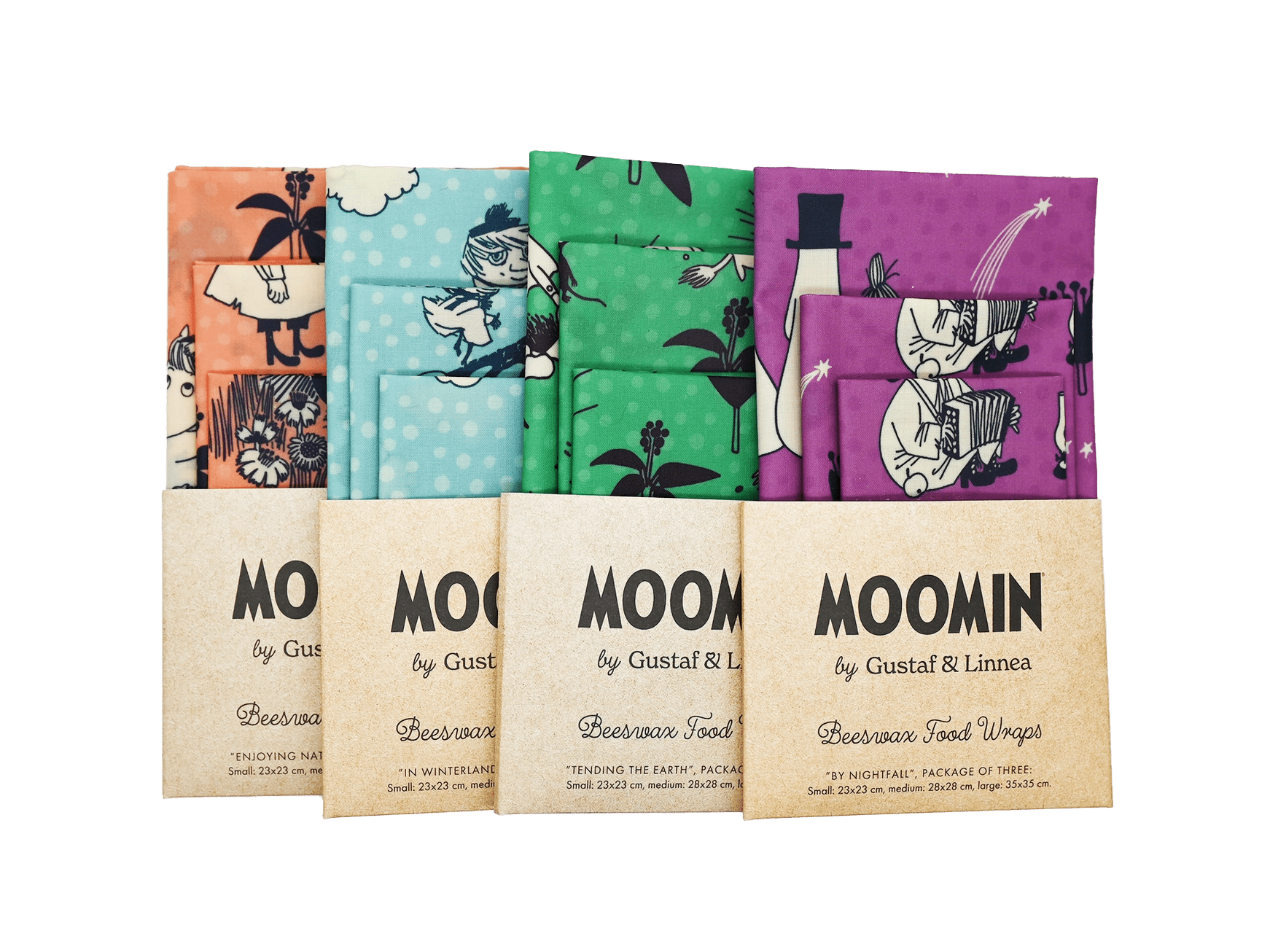 Moomin by G&L - bivoksark "By nightfall" 3 pk fra Lev Logisk