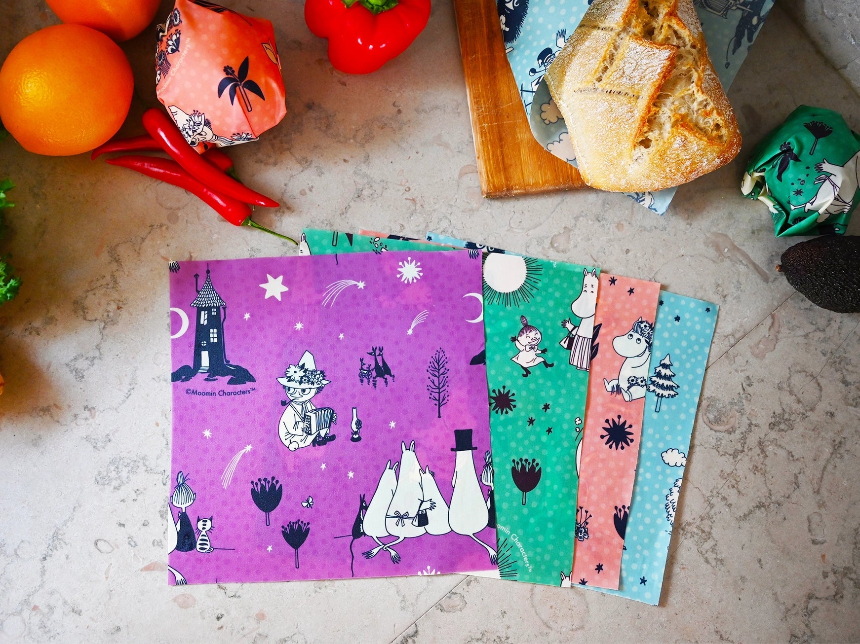 Moomin by G&L - bivoksark "By nightfall" 3 pk fra Lev Logisk