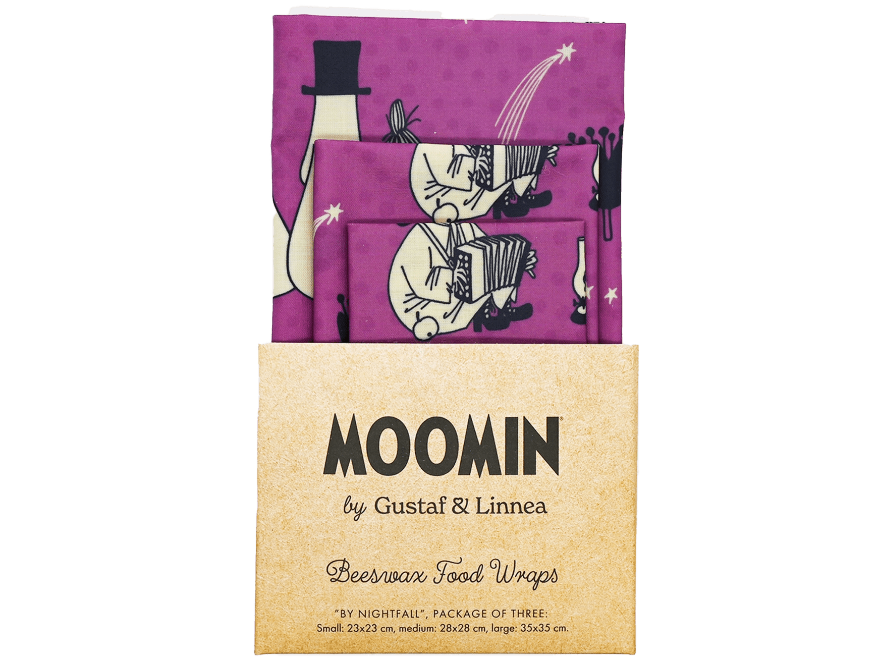 Moomin by G&L - bivoksark "By nightfall" 3 pk fra Lev Logisk