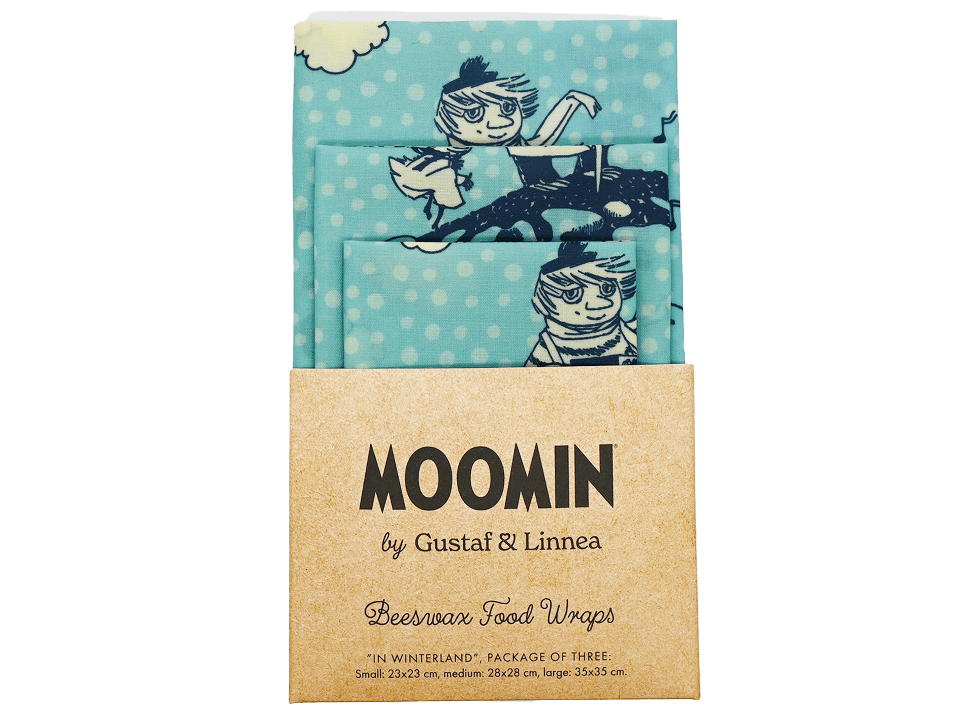 Moomin by G&L - bivoksark "In Winterland" 3 pk fra Lev Logisk