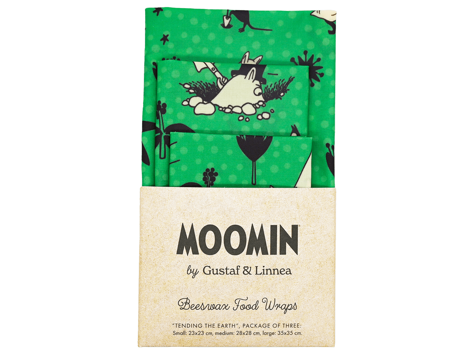 Moomin by G&L - bivoksark - "Tending the Earth" 3 pk fra Lev Logisk