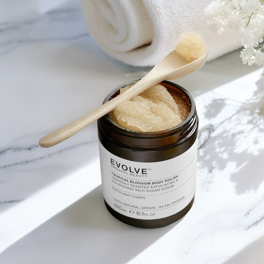 NEW! EVOLVE Tropical Blossom Body Polish 180ml fra Lev Logisk