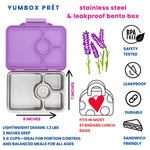 NY! Yumbox matboks m/ flere rom i rustfritt stål - Velg farge- - Lev Logisk
