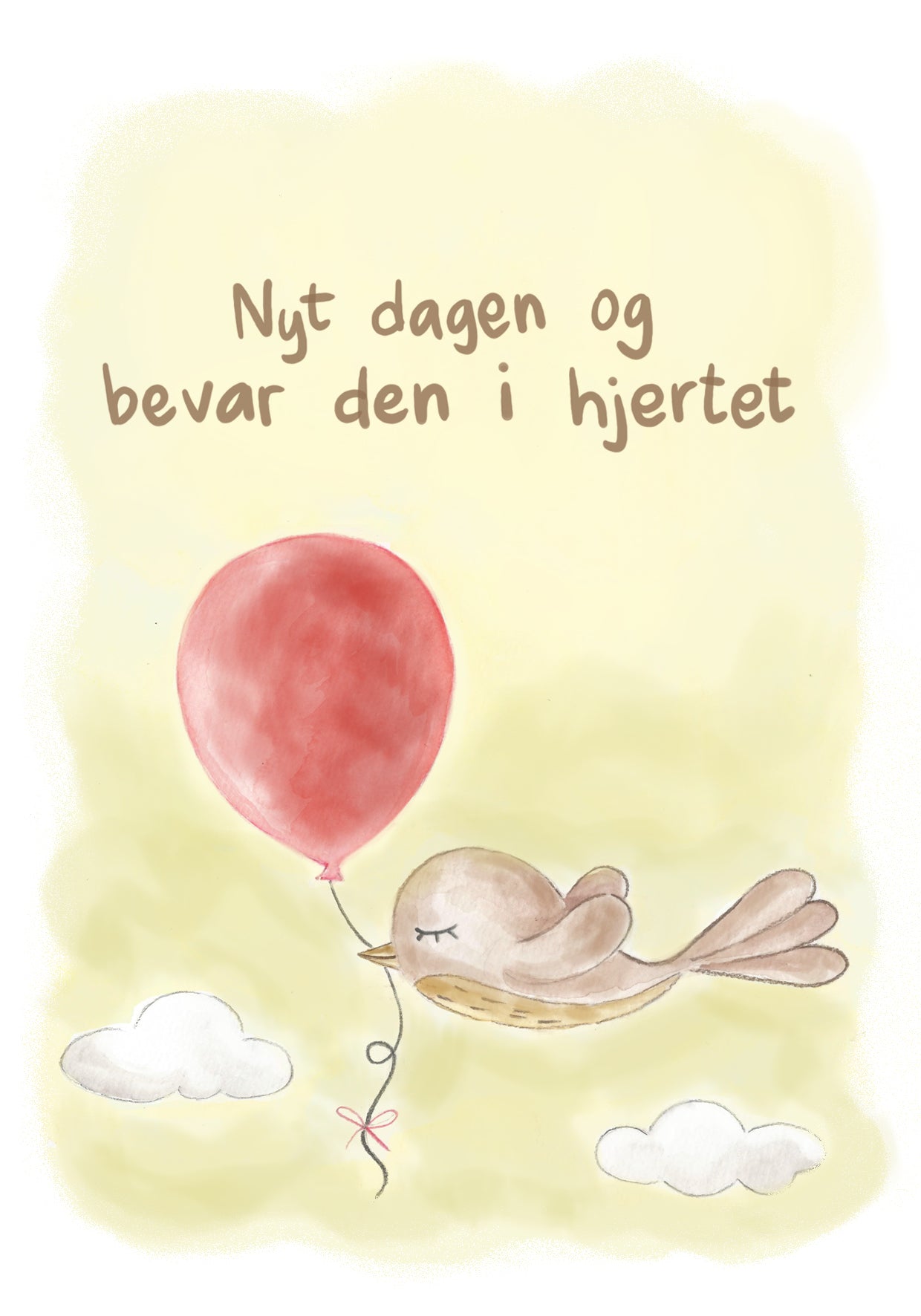 Hjertelys kort illustrert av Anne Cathrine Rosendahl -Velg motiv-