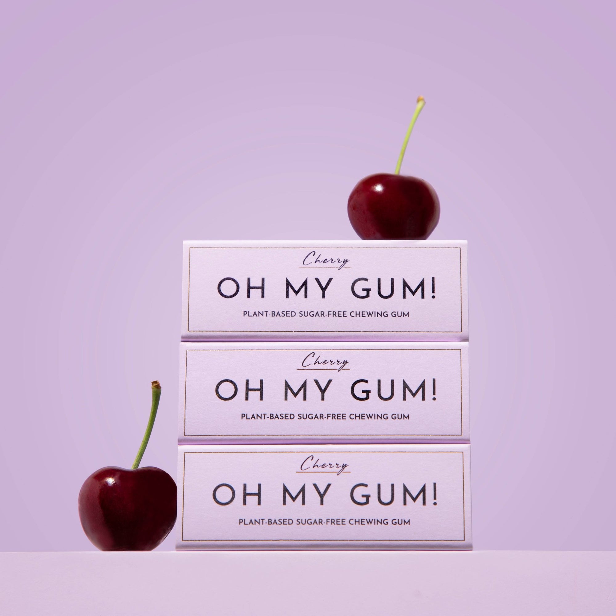 OH MY GUM! - CHERRY CHEWING GUM fra Lev Logisk