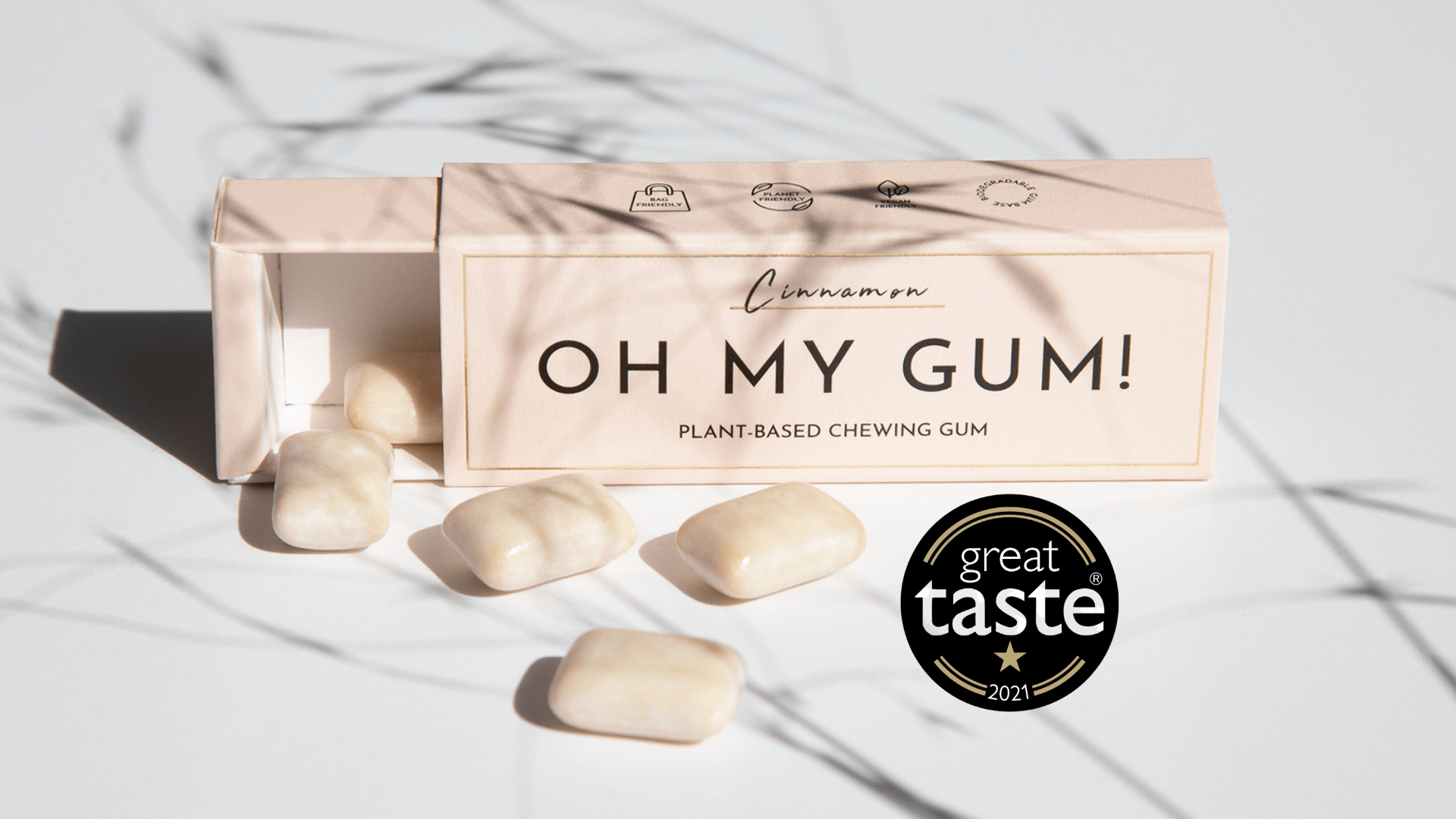 OH MY GUM! - CINNAMON CHEWING GUM fra Lev Logisk