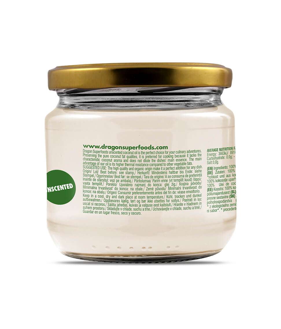 Økologisk kokosolje (smaksnøytral) 300 ml fra Lev Logisk