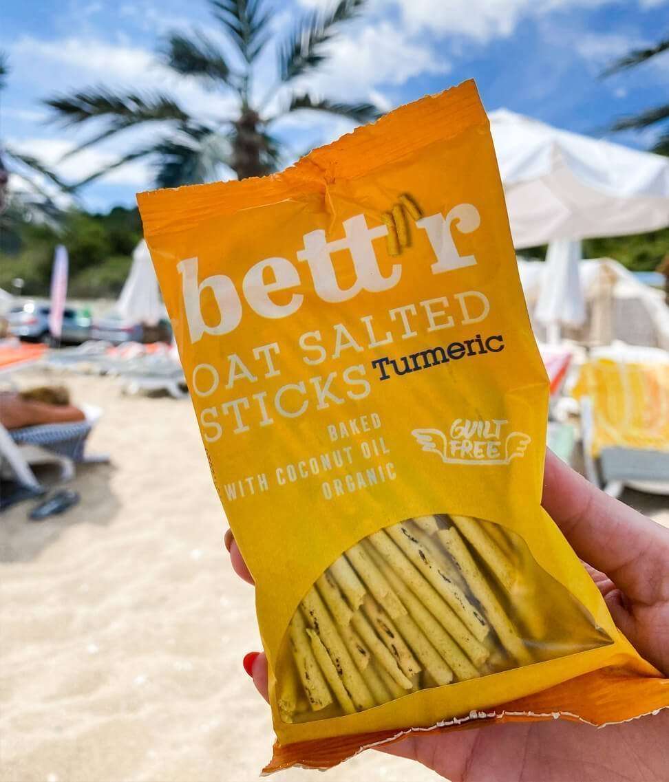 Økologiske Havrepinner med Gurkemeie fra Lev Logisk