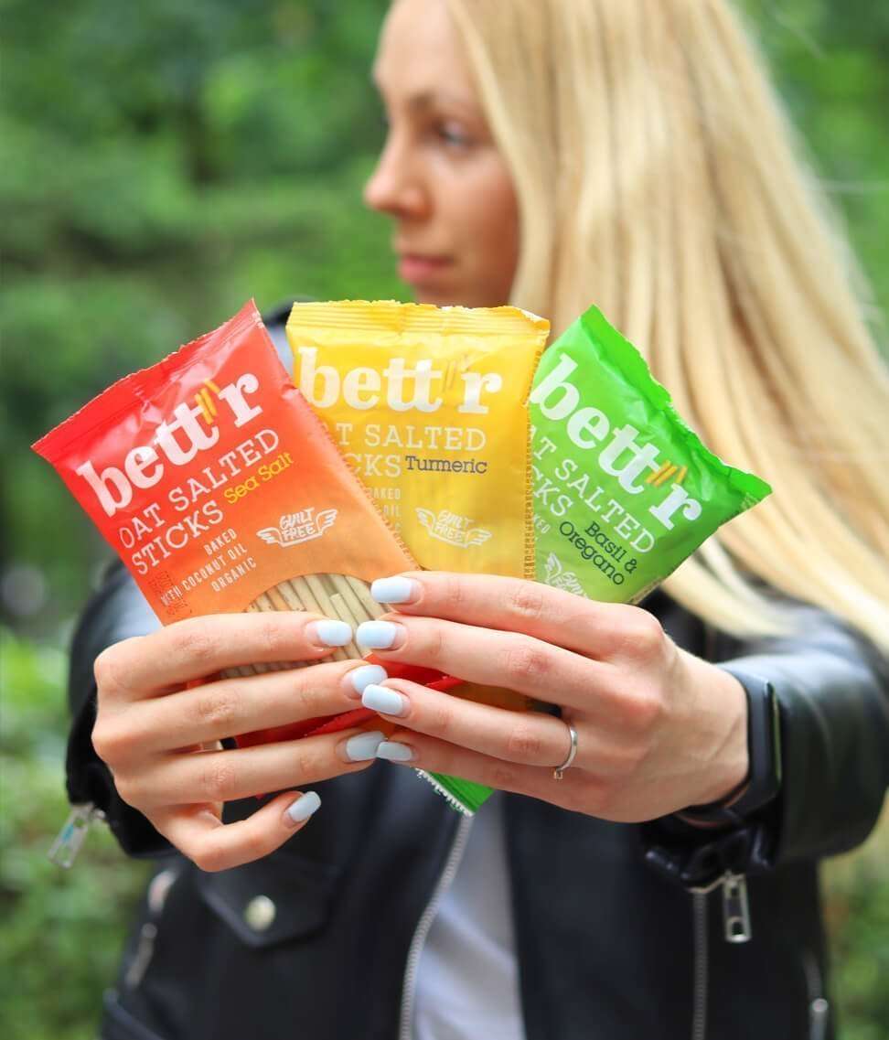 Økologiske Havrepinner med Gurkemeie fra Lev Logisk