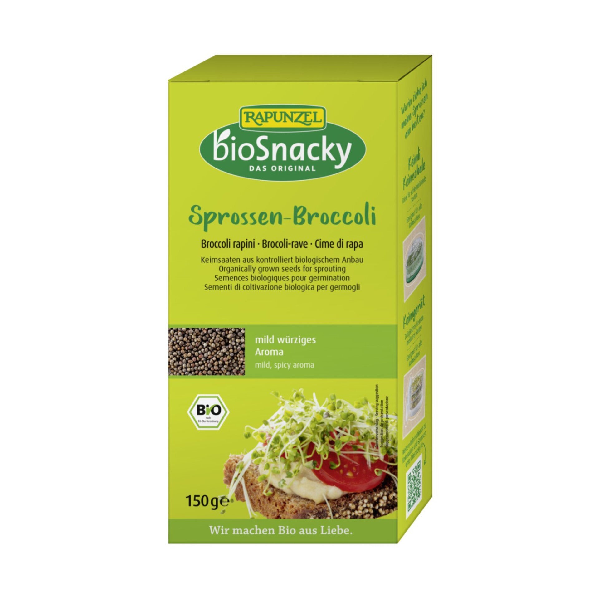 Økologiske spirefrø - brokkoli 150 gram - Lev Logisk