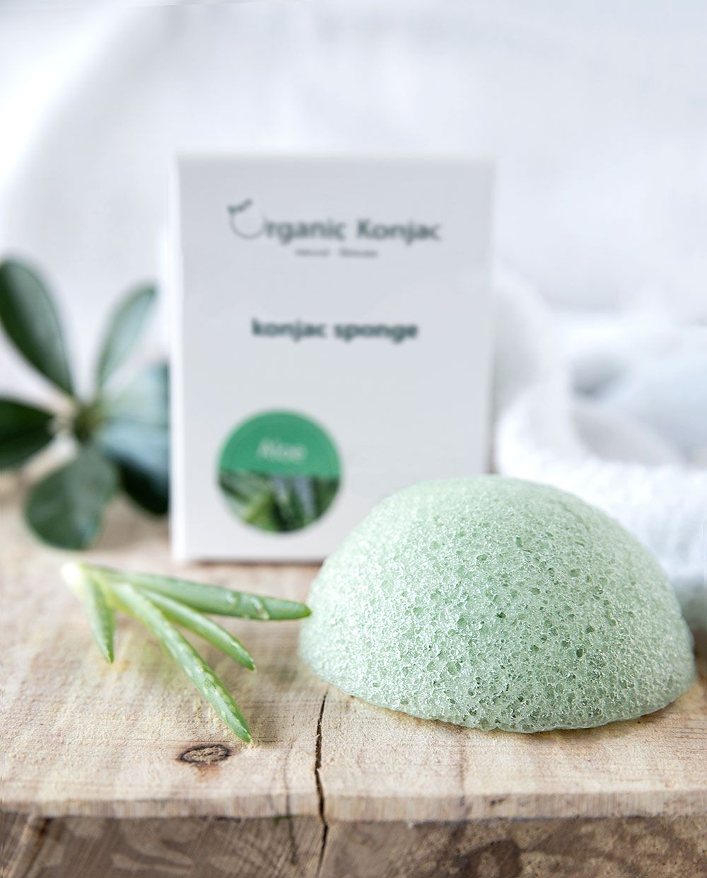 Organic Konjac Svamp Aloe Vera – Tørr hud fra Lev Logisk