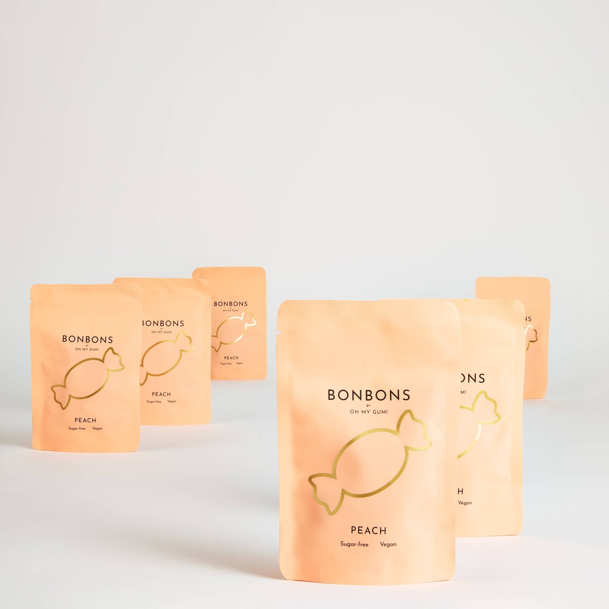 Peach Bonbons by OH MY GUM! - Sukkerfrie drops fra Lev Logisk