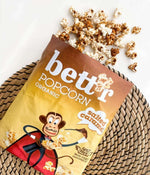 Popkorn salt karamell 60 gram fra Lev Logisk