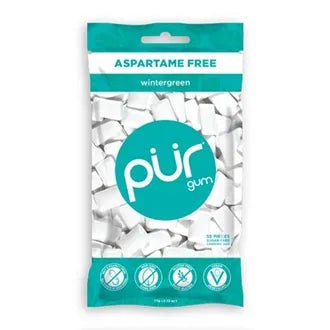 Pur gum Wintergreen 55 stk - Lev Logisk