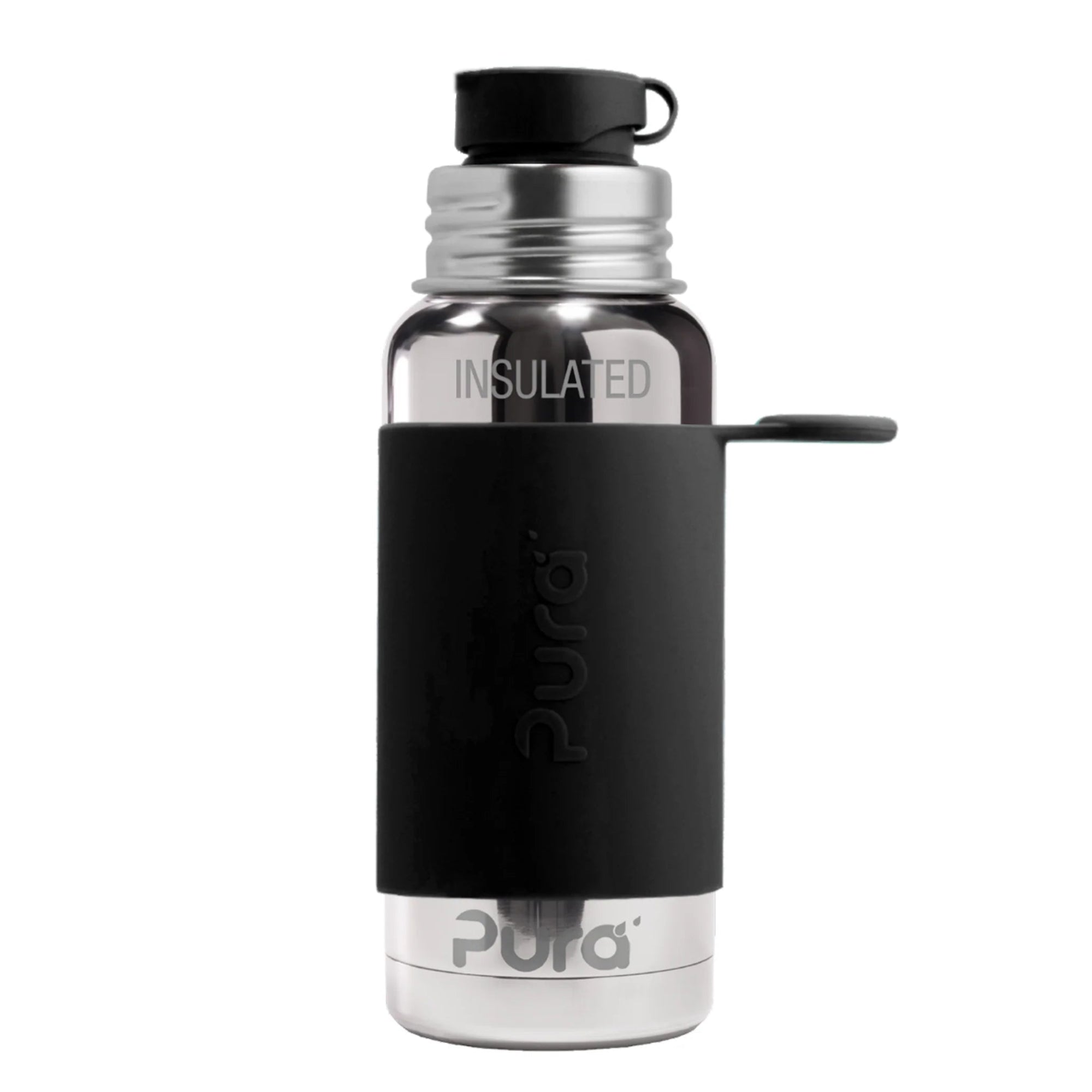 Pura ISOLERT sportsflaske 475 ml - Black - fra Lev Logisk