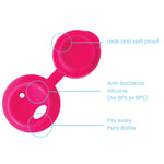 Pura Isolert sportsflaske 475 ml - pink swirl fra Lev Logisk