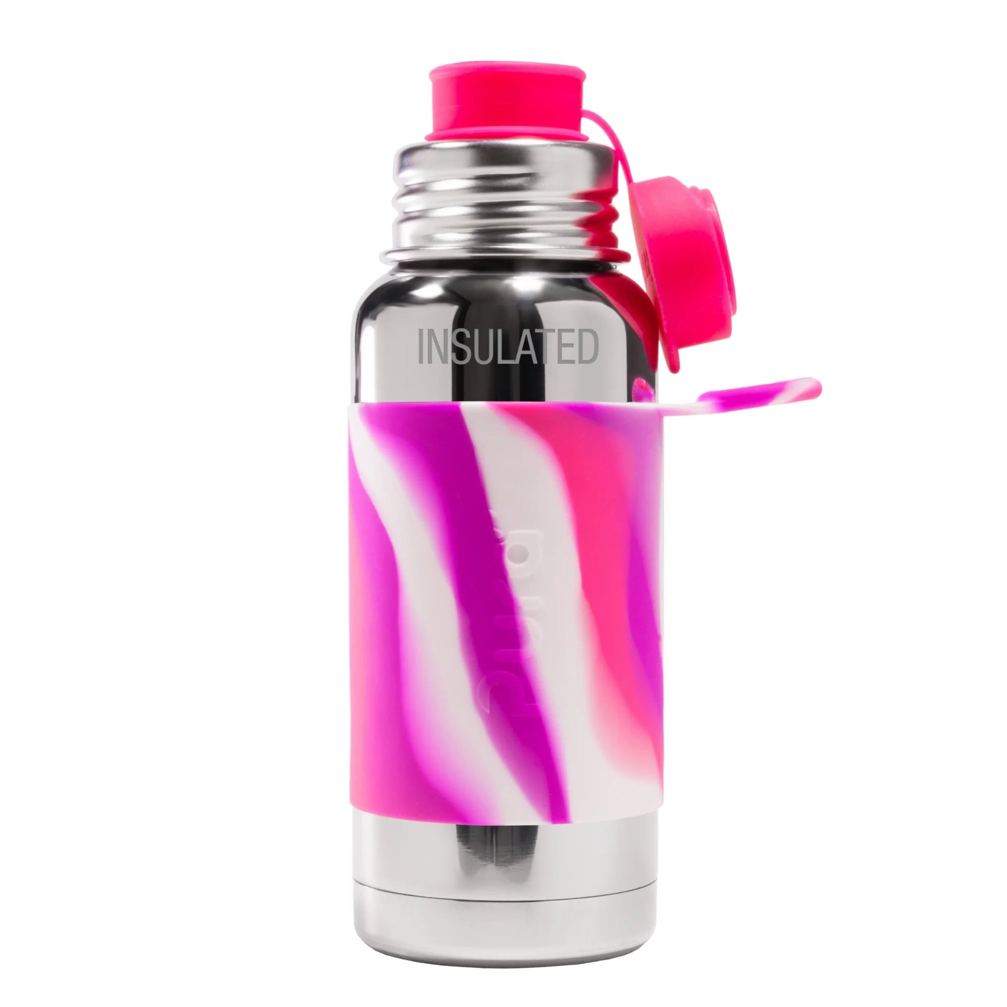Pura Isolert sportsflaske 475 ml - pink swirl fra Lev Logisk
