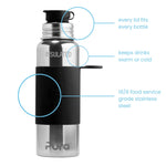 Pura ISOLERT sportsflaske 650 ml - Black - Lev Logisk