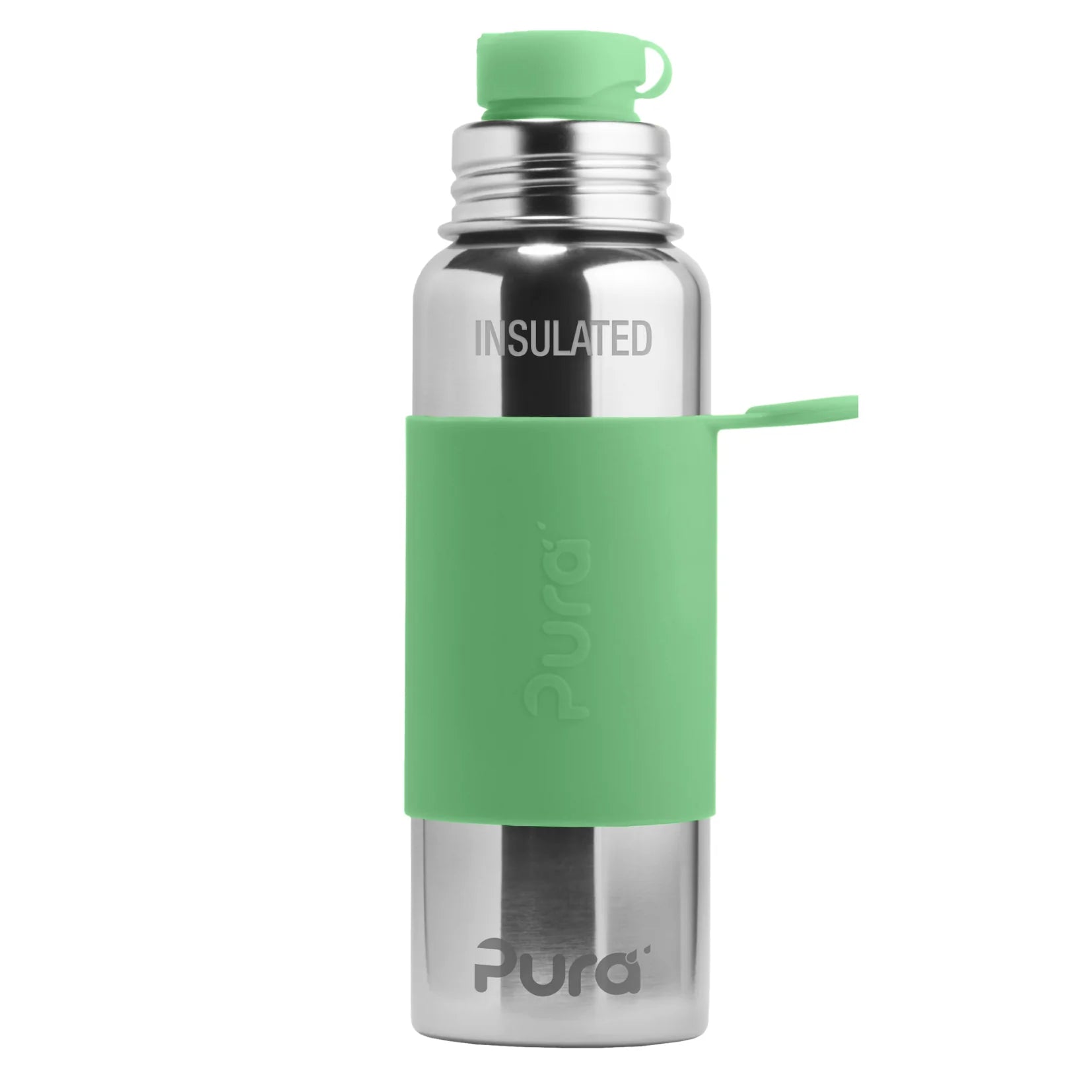 Pura ISOLERT sportsflaske 650 ml - Moss - Lev Logisk