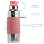 Pura ISOLERT sportsflaske 650 ml - Rose fra Lev Logisk