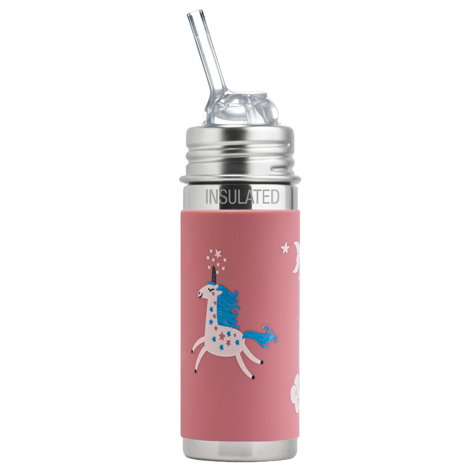Pura Kiki ISOLERT KIDDO sugerørflaske 260 ml - Unicorn - Lev Logisk