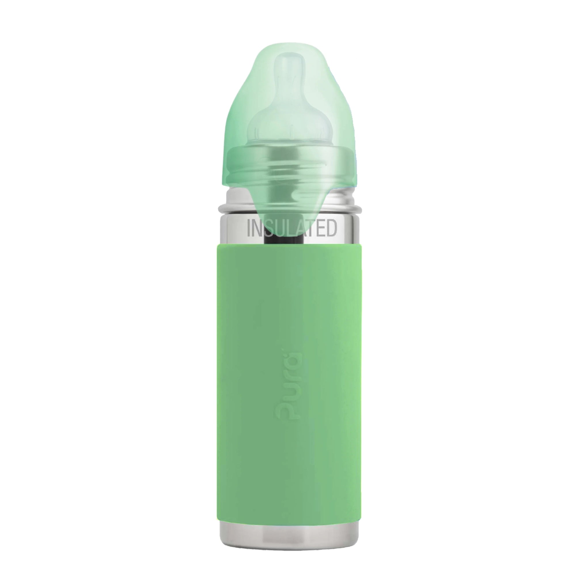 Pura Kiki ISOLERT tåteflaske 260 ml - Moss - Lev Logisk